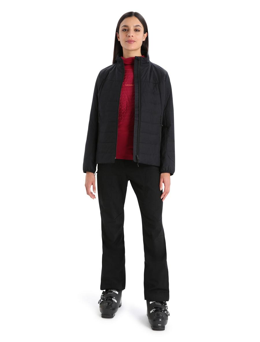 Women's Icebreaker MerinoLoft™ Jackets Black | CA 1298KORI